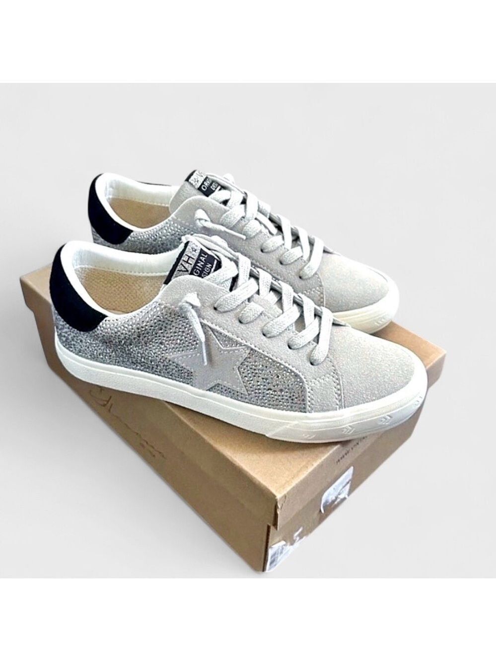 Vintage Havana rhinestone sneaker-size 7.5-grey/silver-brand new